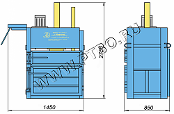 Пресс гидравлический пакетировочный ПГП-15МУ 15т